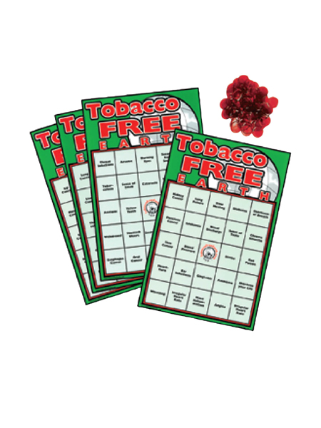 Tobacco Free Earth Bingo Game