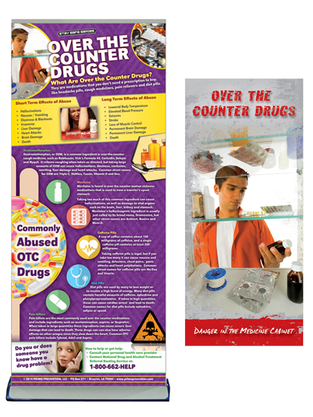 Over the Counter Drugs Retractable Banner Package