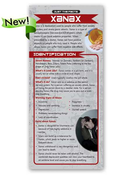 Just the Facts Rack Card: Xanax