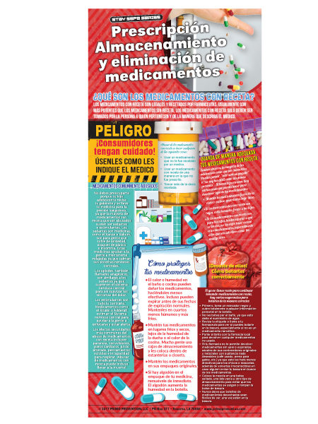*SPANISH* Prescription Drug Storage & Disposal Retractable Banner w/Stand