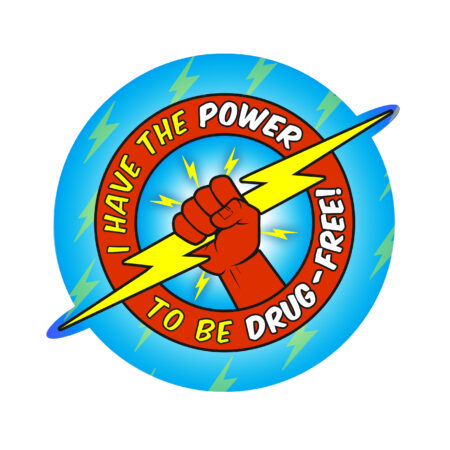 I Have the Power to Be Drug Free DIE CUT Sticker